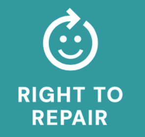 Right to repair white logo